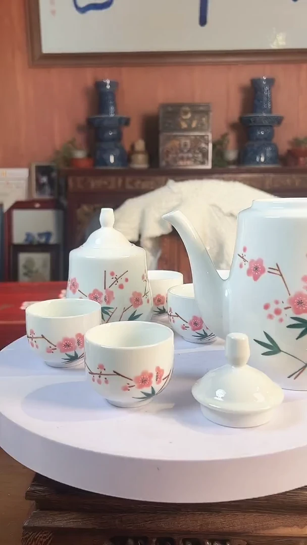 摆件陶景德镇陶瓷青花摆件33