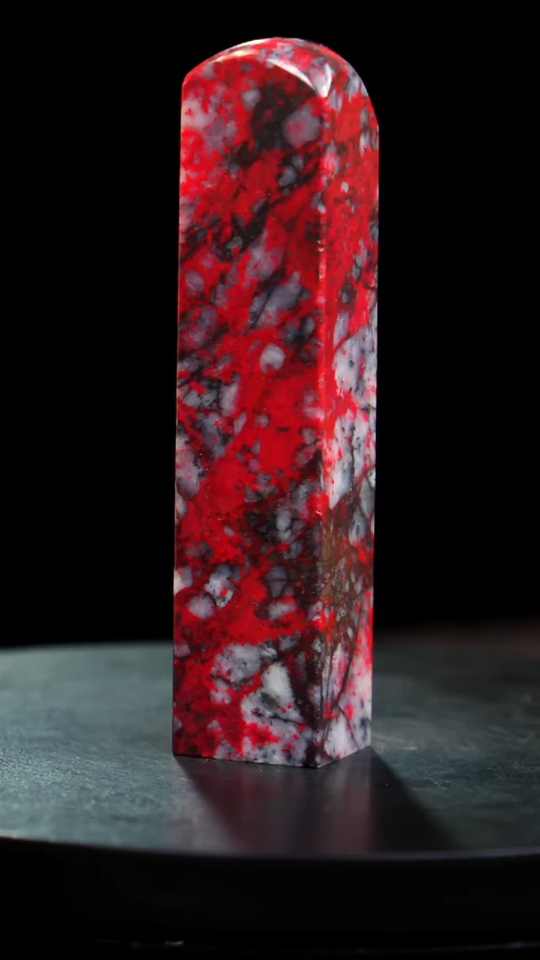 鸡血石精品梅花鸡血石旬阳