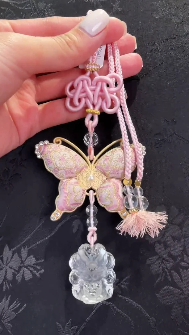 未镶嵌车挂水晶水晶凤九挂件