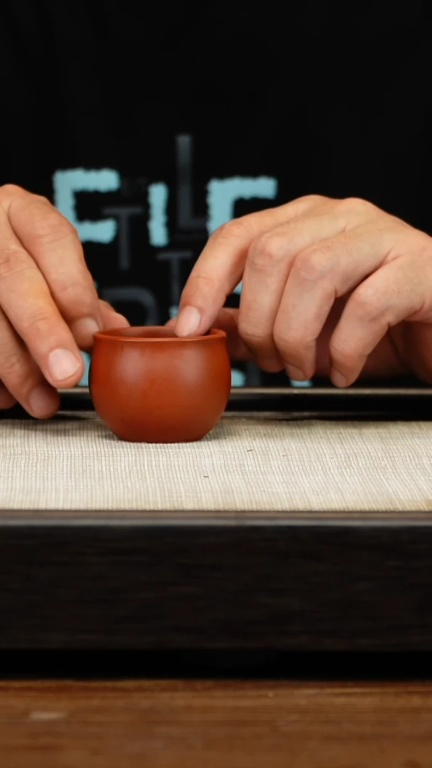 茶壶紫砂朱泥小圆杯