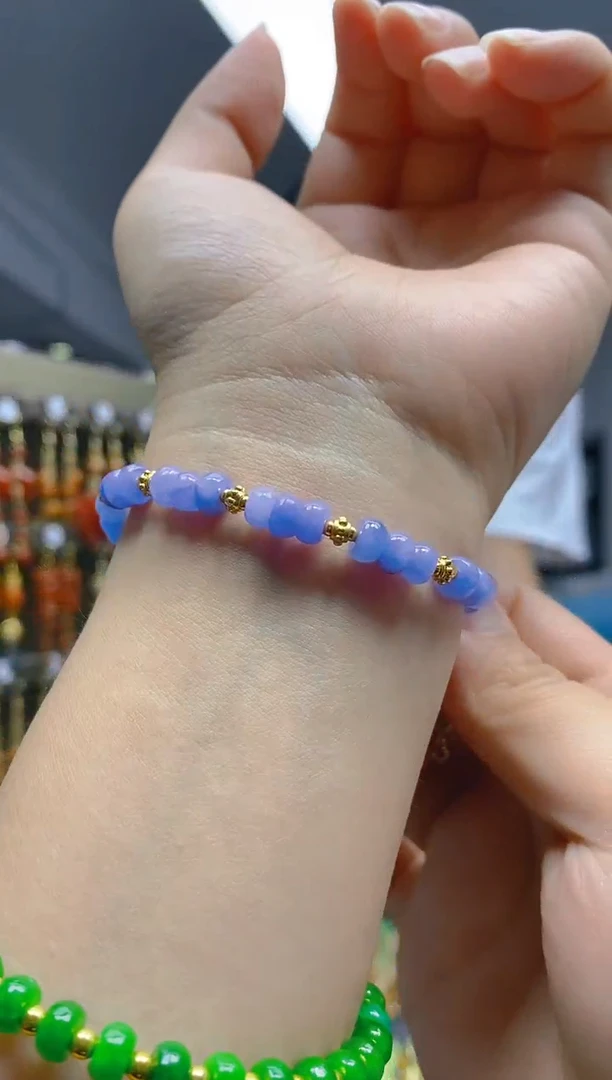 【闪购商品】翡翠耳饰合金0173翡翠手链