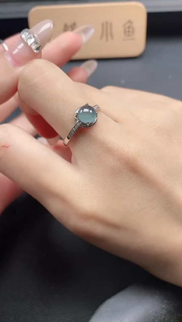 银S925镶嵌戒指翡翠5151