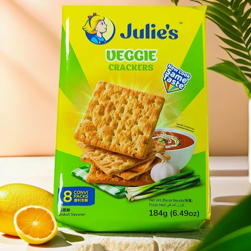 【保质期至2025.3.2】茱蒂丝葱香味饼干184克*3袋