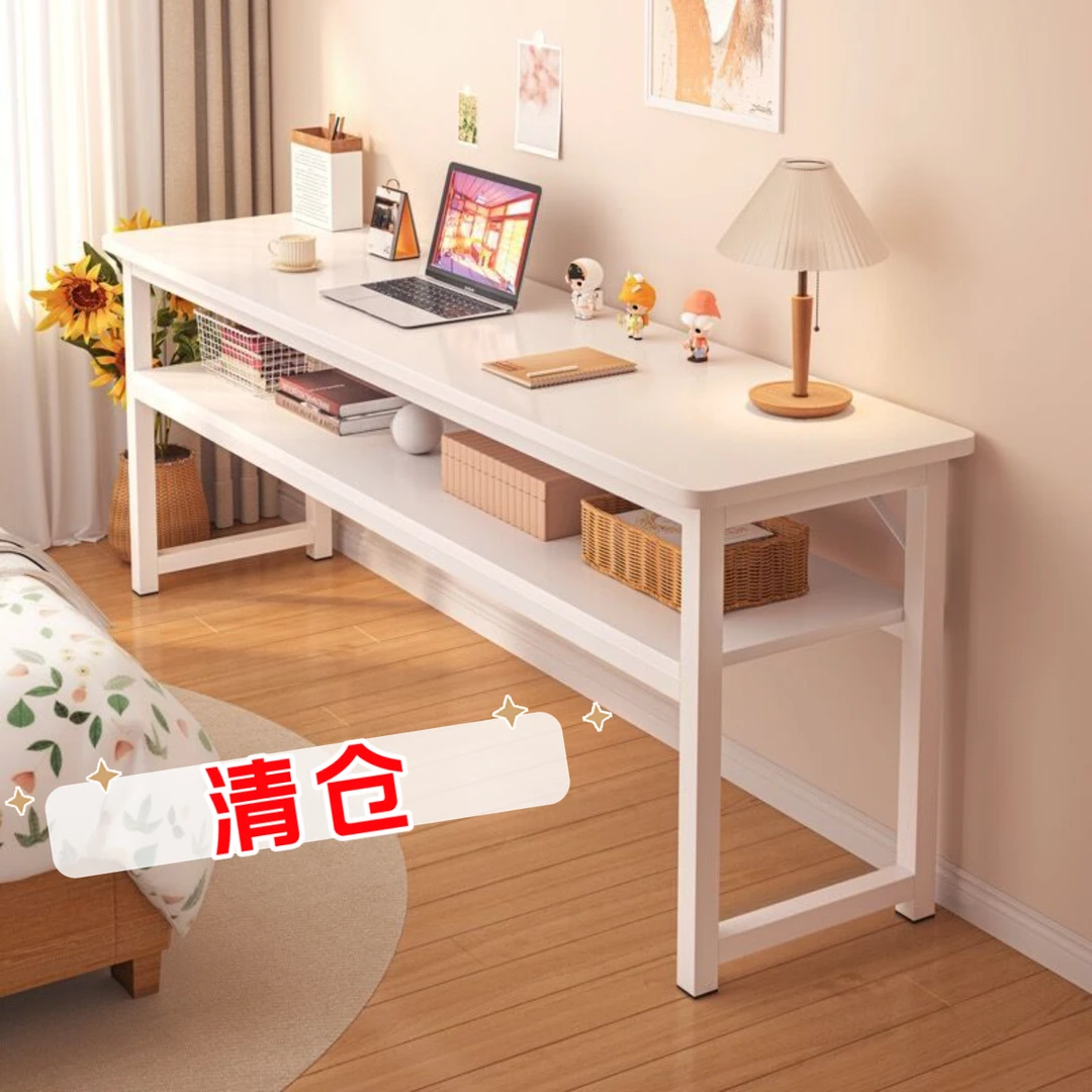 清仓福思源书桌家用女生卧室长条桌简易出租屋靠墙长桌子办公桌