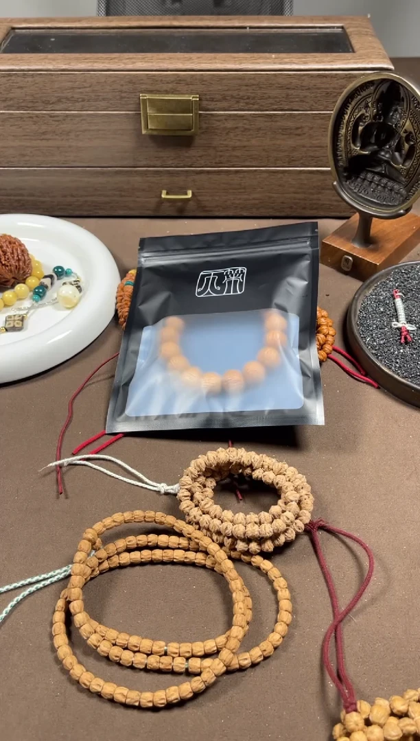 手串柏香籽/百香籽小鱼出品--猴头原皮