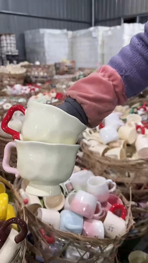 【闪购商品】家湖高温陶瓷杯 微瑕手柄随机