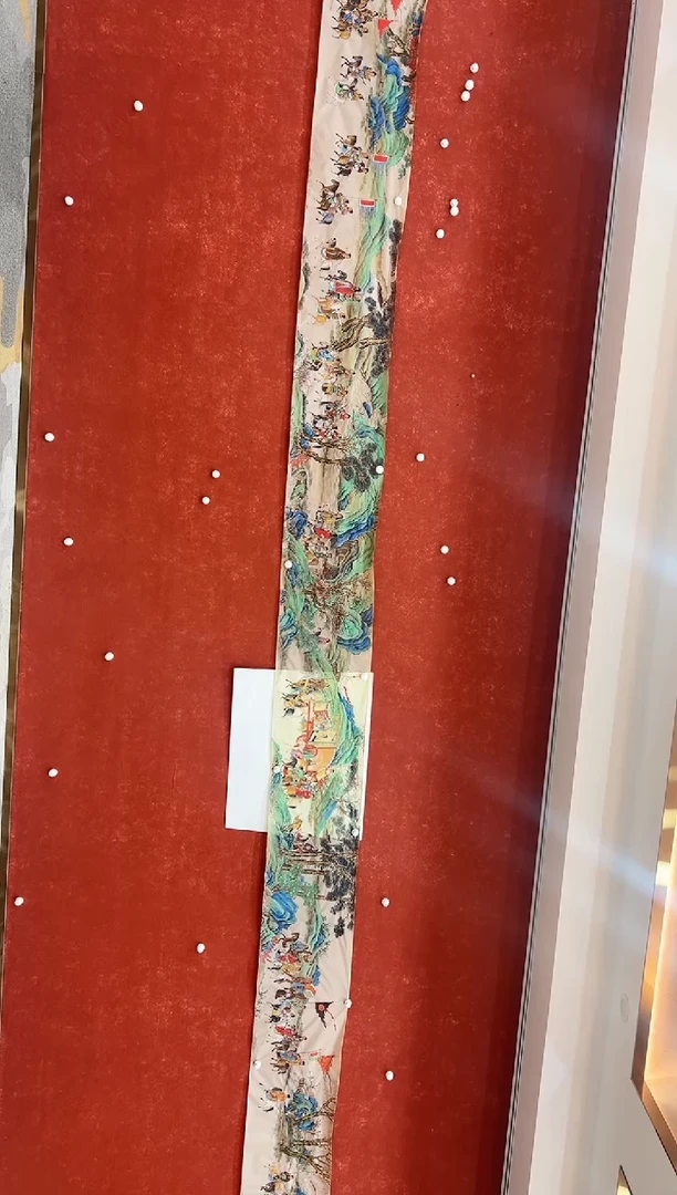 国画冯高翔-文姬归汉丝绢长卷25530m48