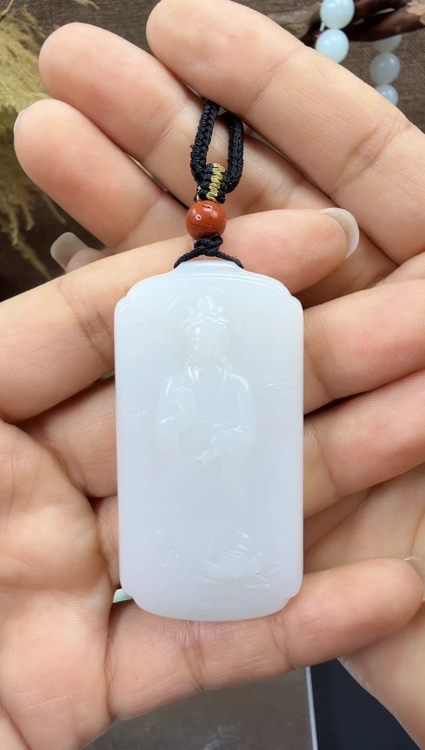 未镶嵌和田玉挂件花*和田玉