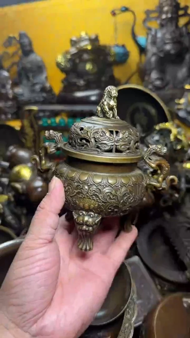 铜器摆件收收藏藏