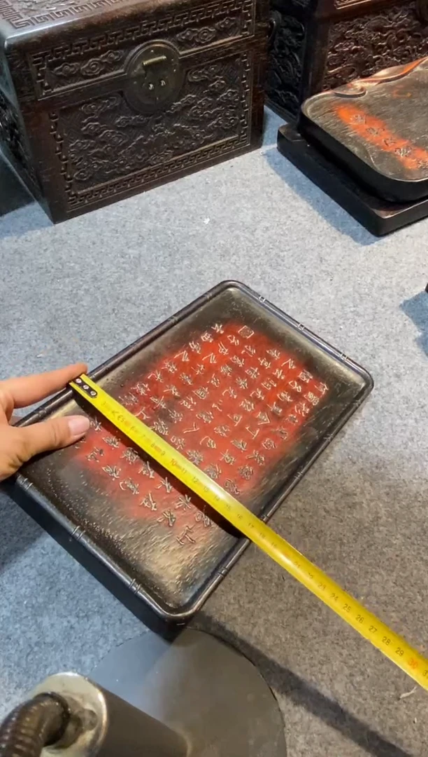 香榧木紫檀拆件雕刻板以直播间实物为准微瑕老物件