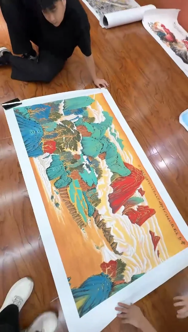 国画孙桂国老师作品，带合影证书10-30