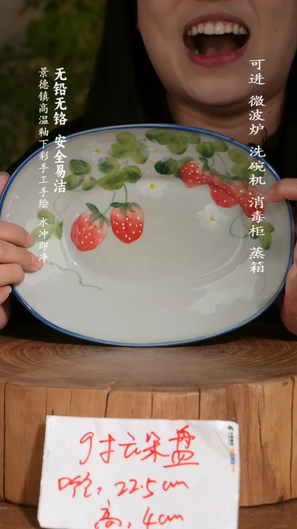 碗陶瓷景德镇高温瓷釉下彩手绘陶瓷