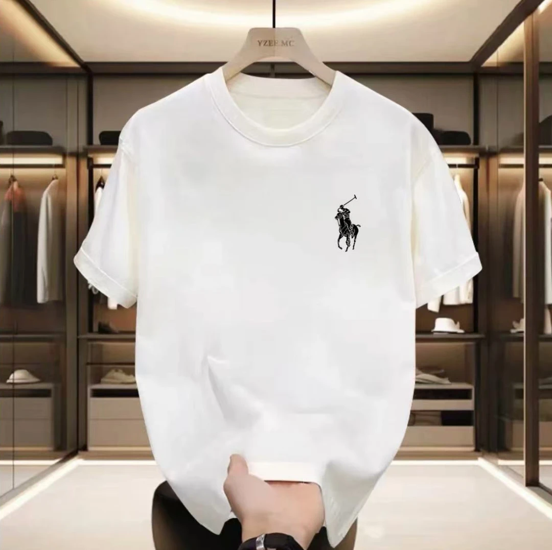 夏季潮牌纯棉短袖男女同款时尚纯棉百搭宽松纯棉情侣装上衣潮圆领