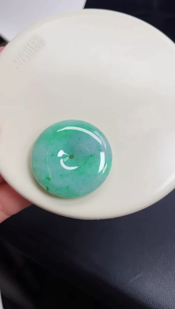 颈饰未镶嵌翡翠【2】平安扣 尺寸 35.9   7.8mm