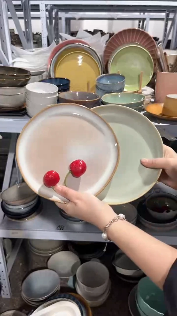 【闪购商品】瓷片外贸尾货瑕疵满20包邮X2 小盘组合