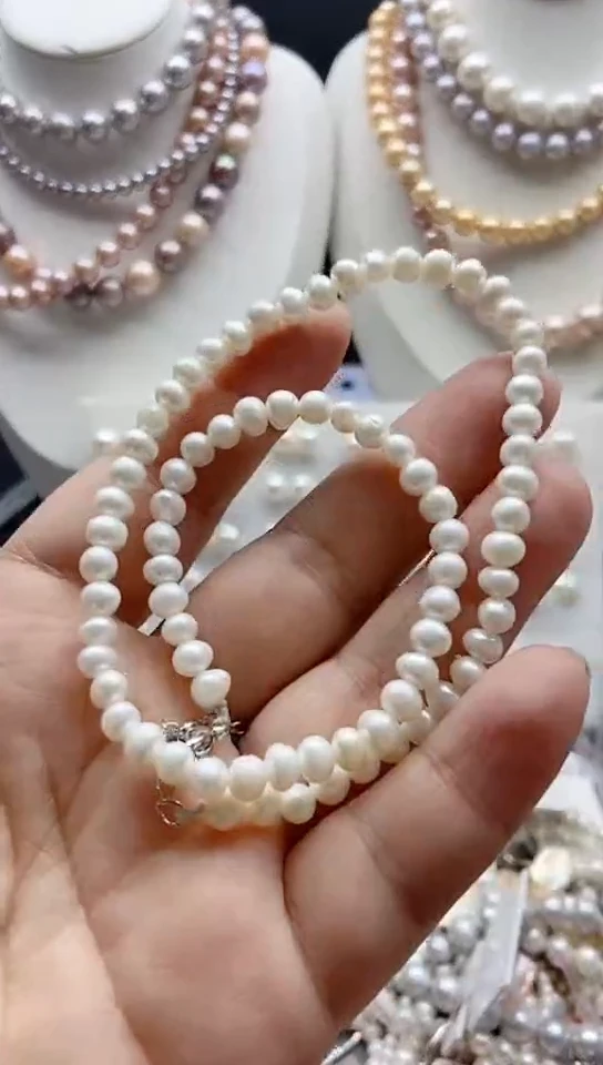 淡水珍珠未镶嵌颈饰1