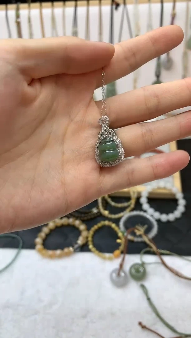 颈饰未镶嵌和田玉曙**d葫芦4