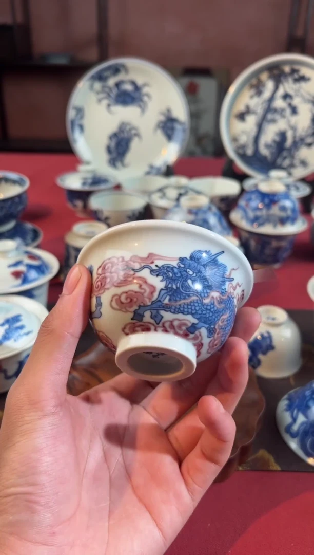 摆件陶天禄言瓷手工手绘茶器5911