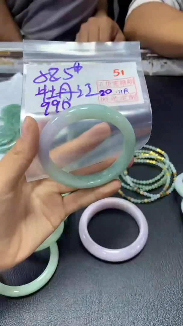 未镶嵌定制翡翠牡*红51毛货需精细抛光定制+多样性发1+990