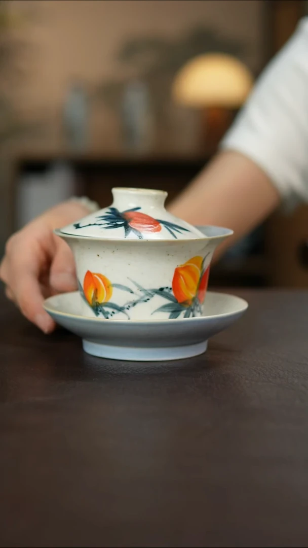 杯景德镇柴烧手作瑕疵
