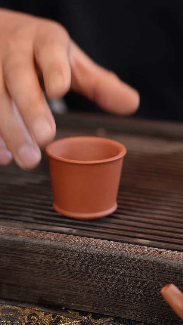 茶壶紫砂北红赤铁杯子 50cc