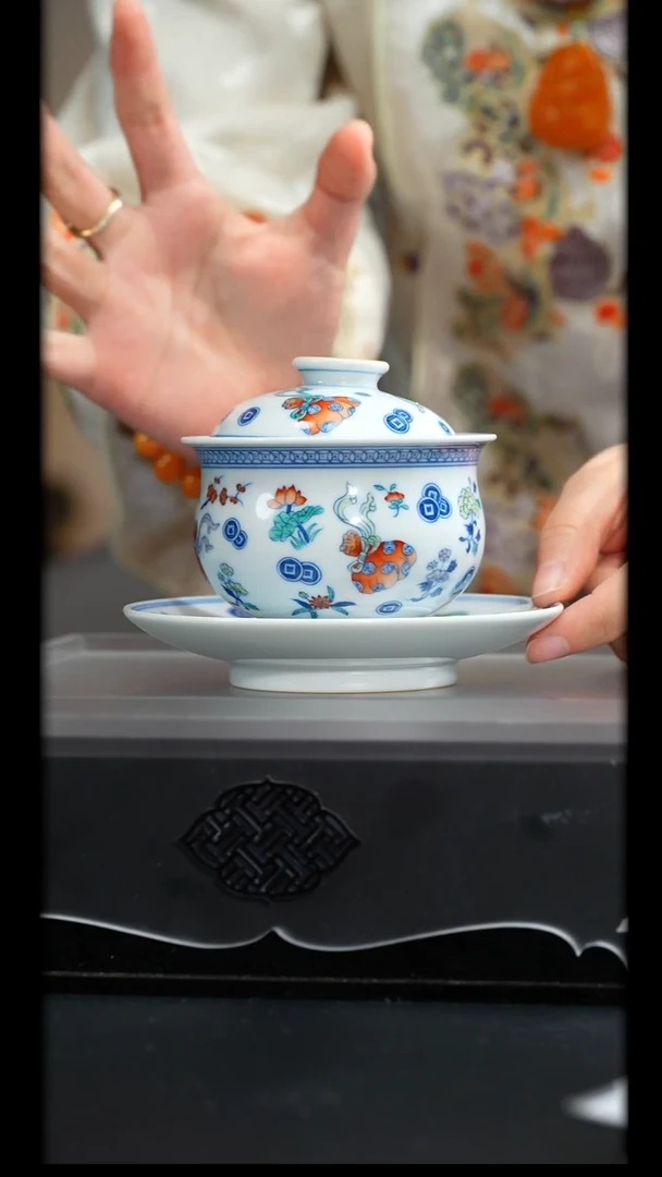 涂杏花窑丨钱袋子三才盖碗cpp251207113