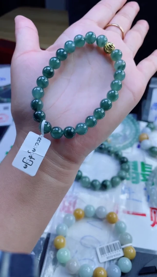 未镶嵌定制翡翠小**西珠串