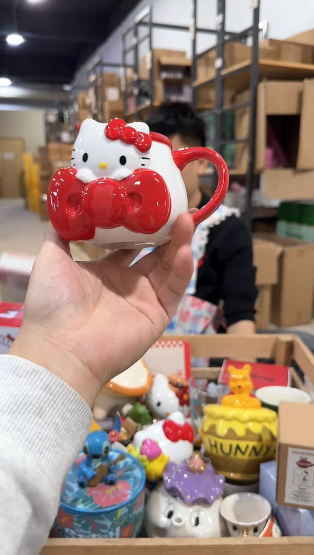 其他kt猫大蝴蝶结水杯
