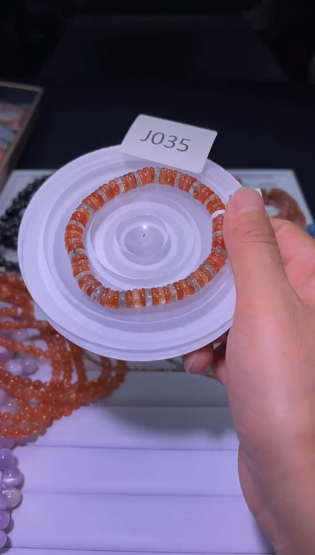 手串未镶嵌日光石J035-7mm阿鲁沙算盘珠单圈-多样性发其一