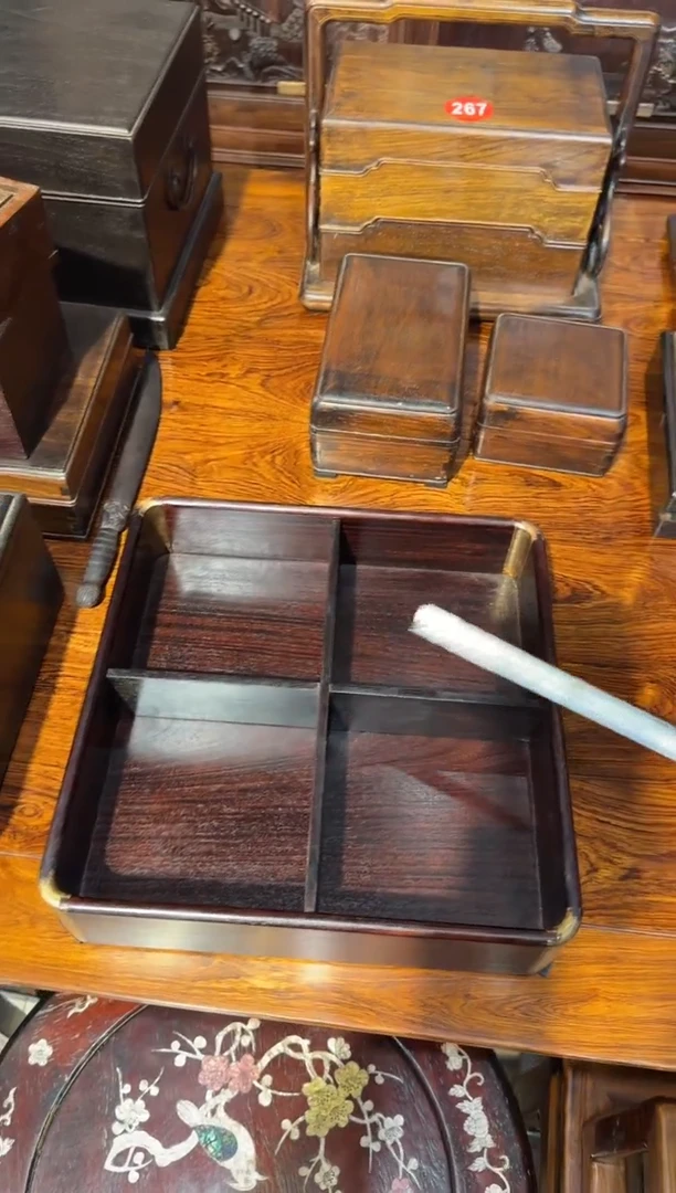 木木头款紫檀干果盒358