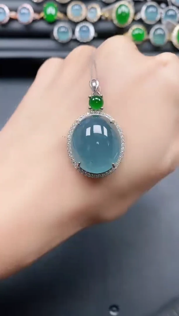 翡翠戒指银S925镶嵌11111
