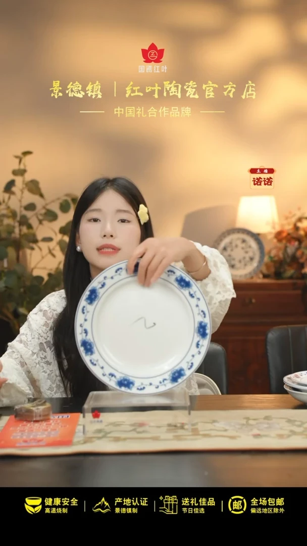 1个微瑕满汉全席10英寸平盘