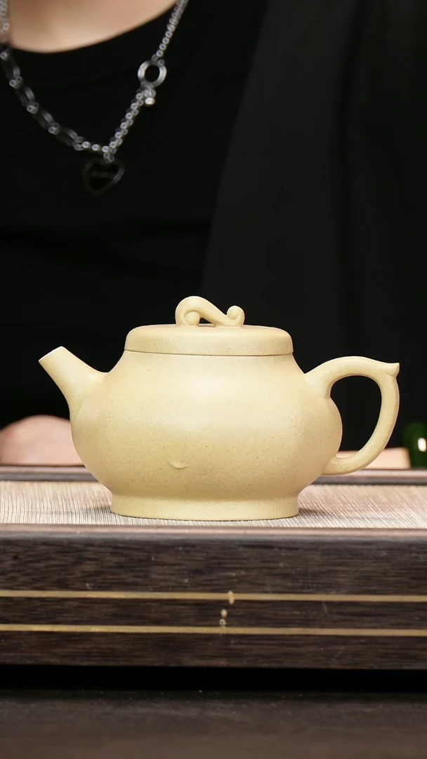 茶壶紫砂原矿本绿 如意300cc