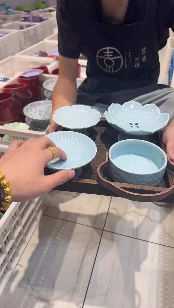 瓷片微瑕商品，介意勿拍②-托盘