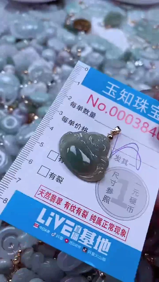 吊坠(不含链)未镶嵌翡翠3840