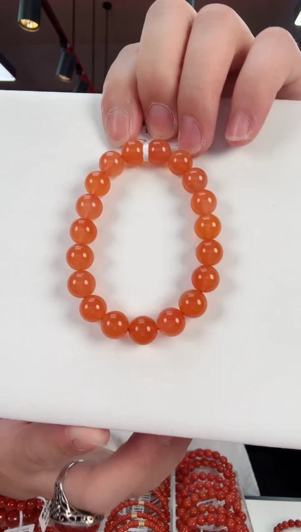 【闪购商品】南红玛瑙冰红手串10+未镶嵌一个/条