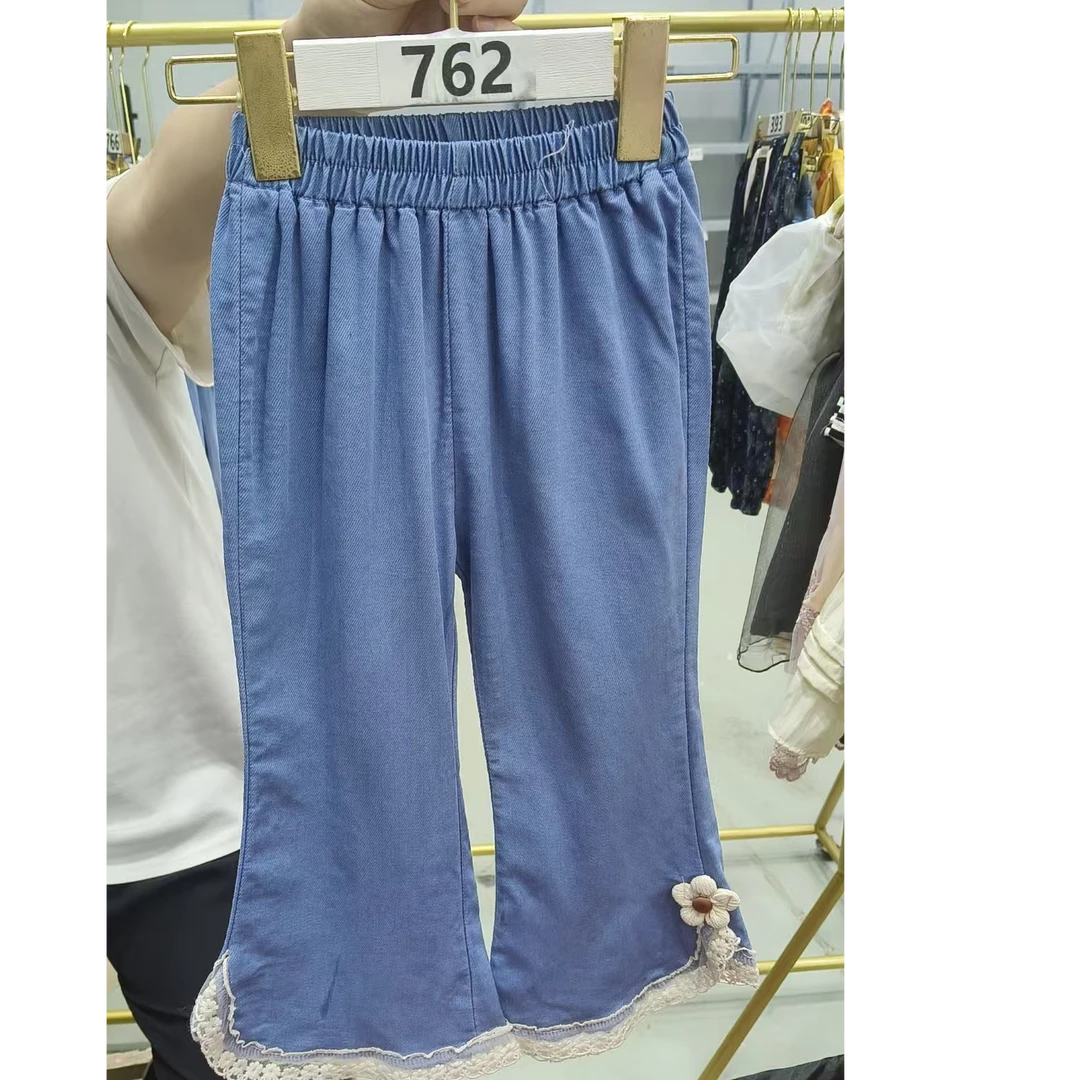 【0089款】夏季长裤秋季女牛仔裤蓝色休闲裤喇叭裤