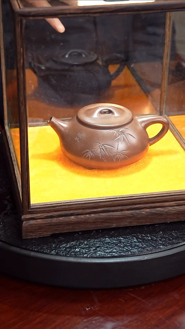 茶壶紫砂谈希强  相明石瓢118 紫泥 300毫升 相明 吴湖帆 岩生