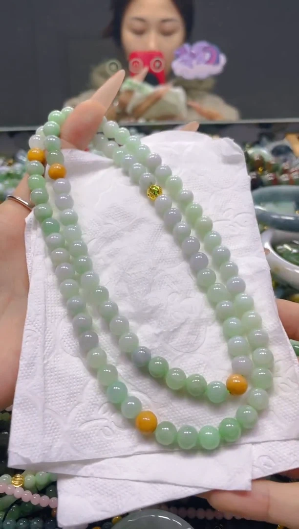 颈饰未镶嵌翡翠7MM