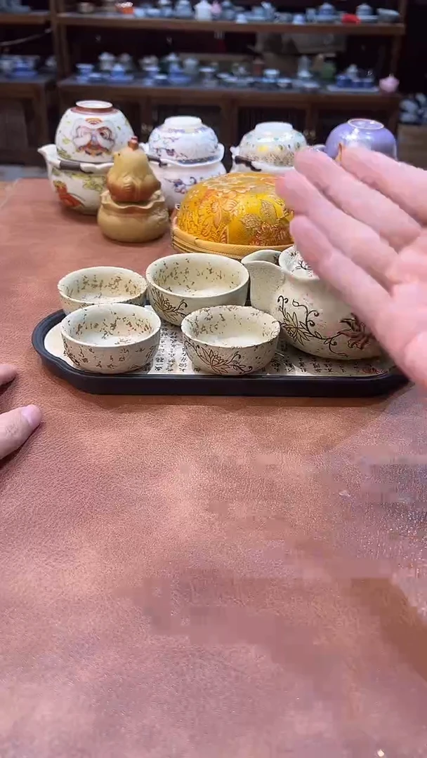 真的很便宜会开片的旅行茶具