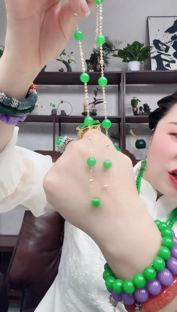 项链未镶嵌翡翠满天星项链