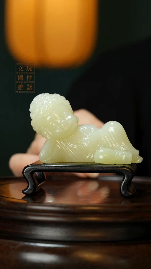玉《佛造像》手把件摆件