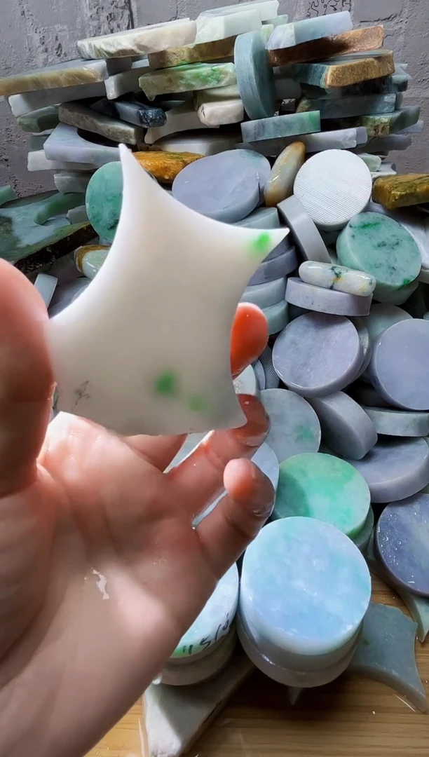 裸石翡翠天然翡翠A货古 南 196