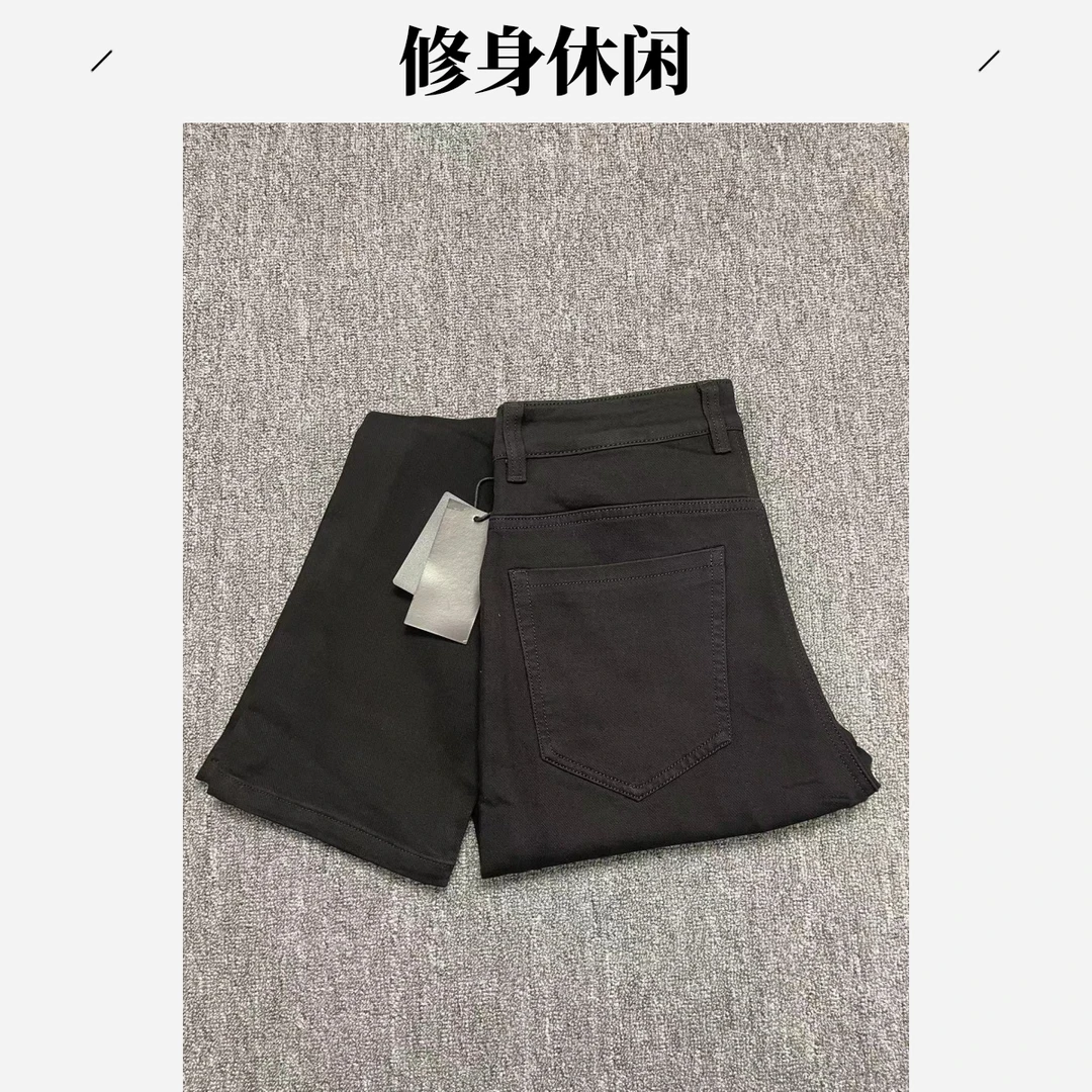 5#款时尚百搭男士休闲裤直筒夏季黑色修身灰色商务秋冬