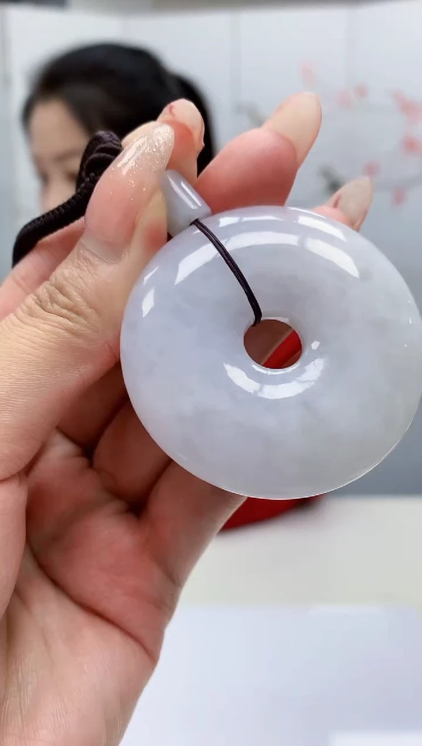 【闪购商品】定制翡翠未镶嵌4902MM-毛货挂件14