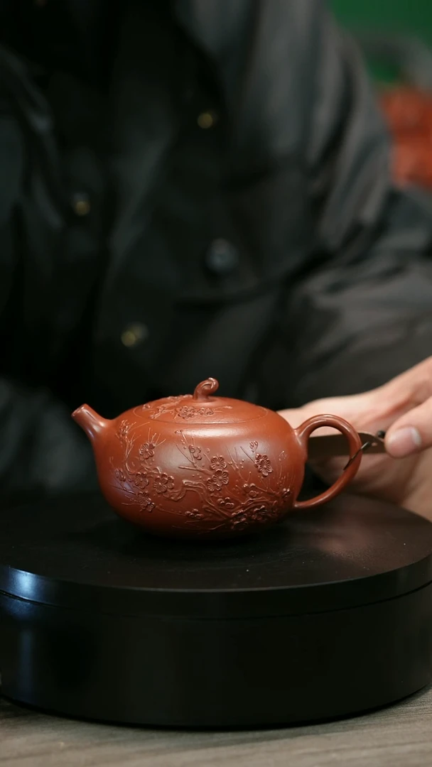茶壶紫砂无**能H1508陈春芬梅花苹果