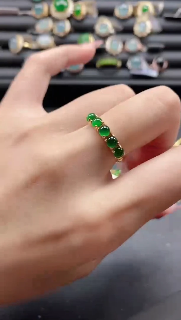 【闪购商品】翡翠戒指银S925镶嵌11111-