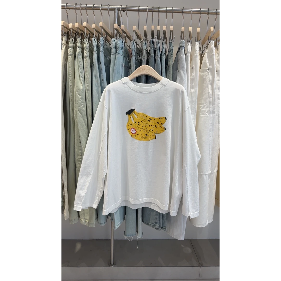 常规款印花长袖T恤百搭休闲时尚