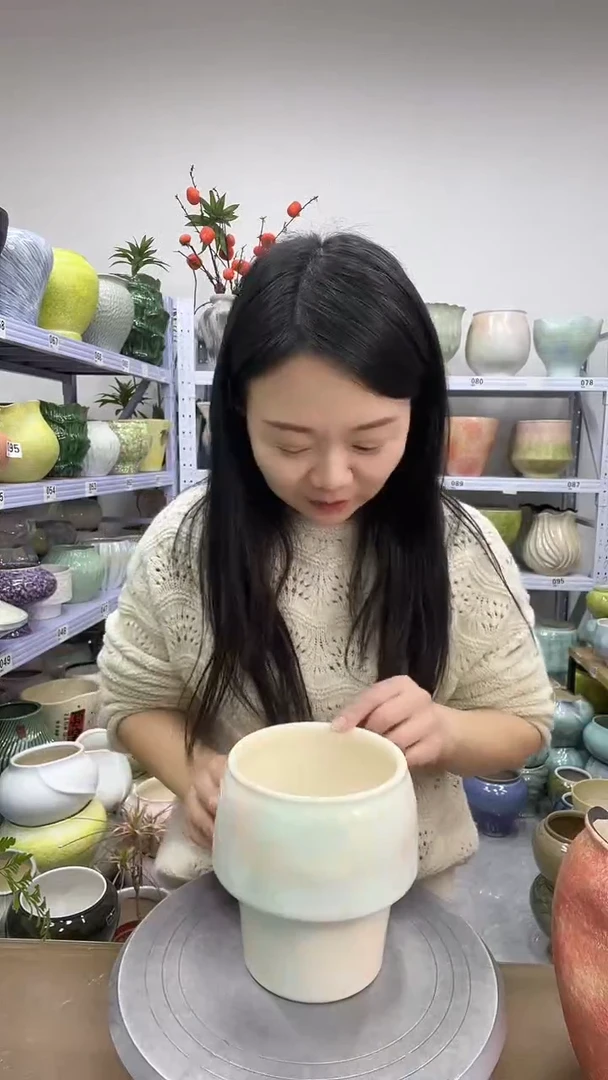 【12.8号】花盆链接 高： 16口：12