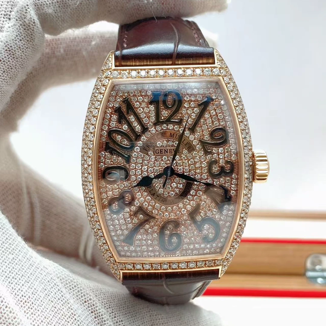 99新 Franck Muller/法兰克穆勒 后镶钻自动表径35*49mm